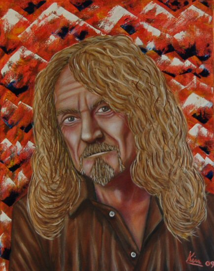 Oil Painting > Jelly Jelly ( Robert Plant ) - Click Image to Close